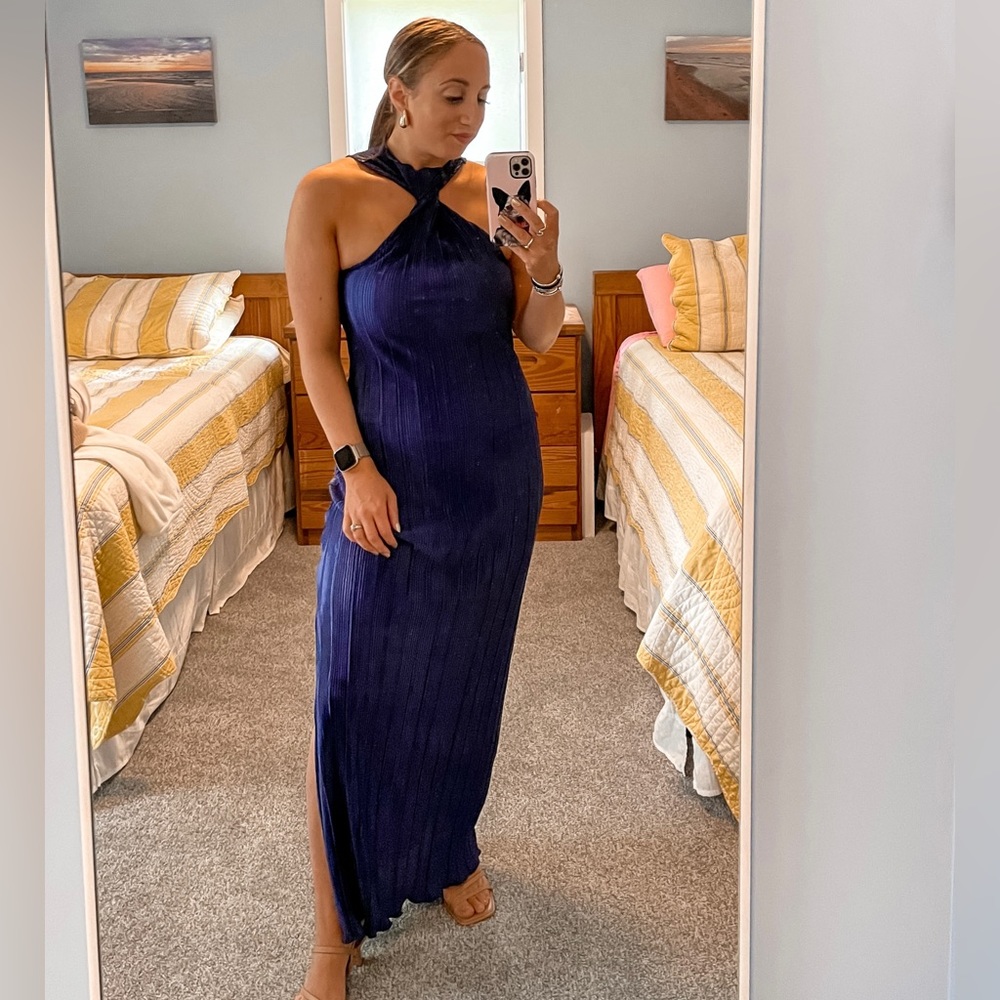 Vici Navy Blue Maxi Dress